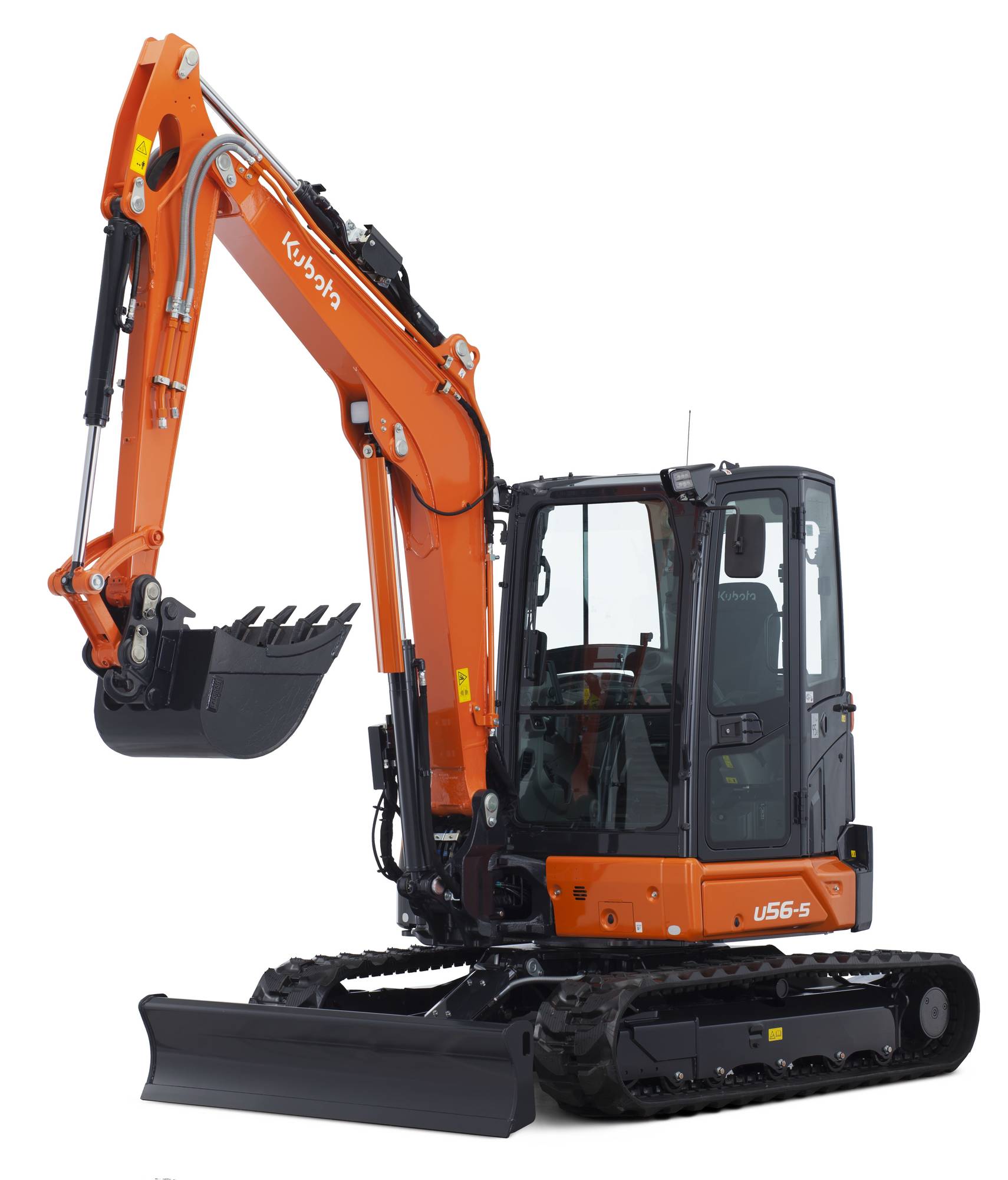 Kubota U56 mini excavator, 5 tonne