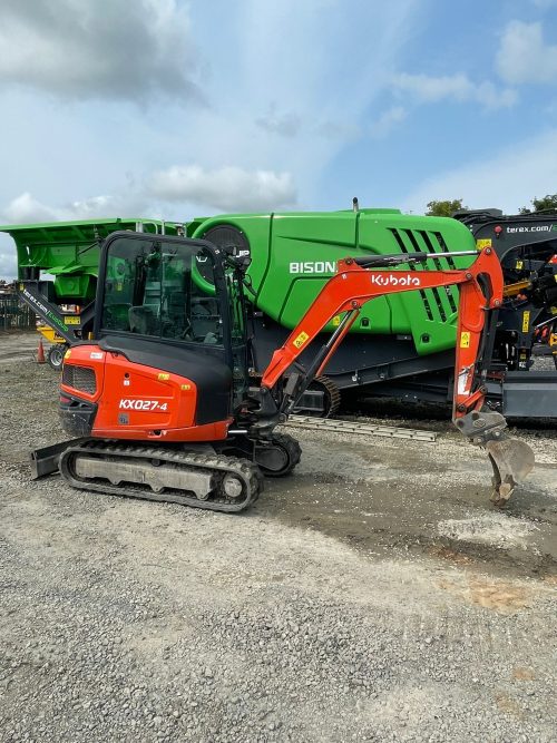 side of a 2021 Kubota KX027-4